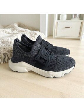 TODS Womens Kate Gray Wool Blend Sneakers Size 36.5